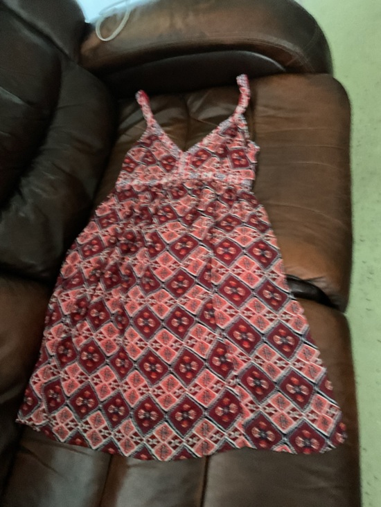 Hollister Dresses & Skirts - Hollister Red Smocked Tank with Floral Strap